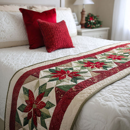 Holly Glow Quilted Bed Runner VTQ-Myprintsy
