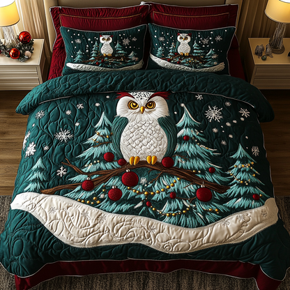 Holly Hoot -Piece Quilted Bedding Set VTQ-Myprintsy