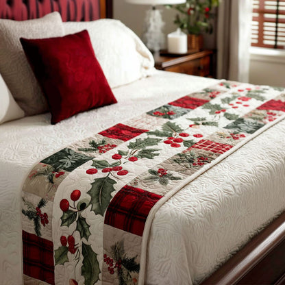 Holly Meadow Quilted Bed Runner VTQ-Myprintsy