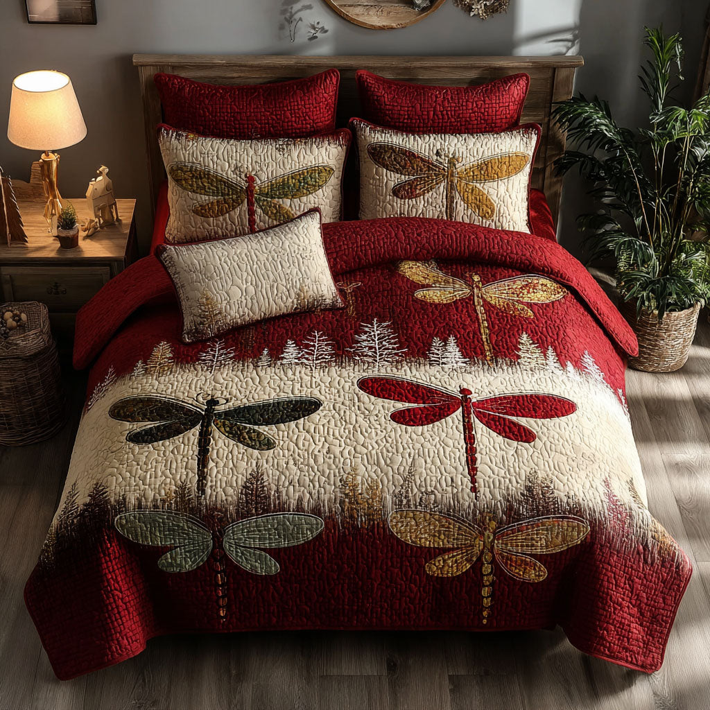 Holly Wing Burst -Piece Quilted Bedding Set VTQ-Myprintsy