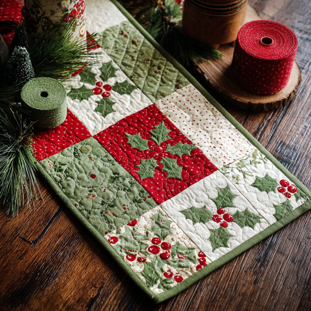 Hollyberry Lane Quilted Table Runner VTQ-Myprintsy