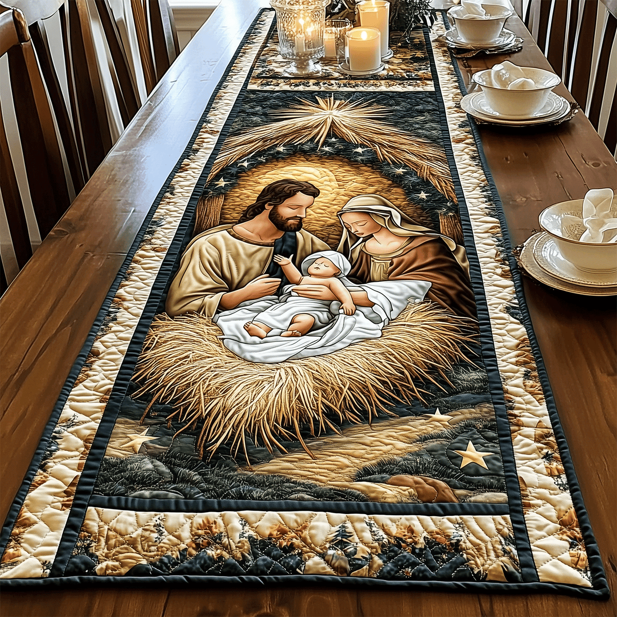 Holy Infant Quilted Table Runner VTQ-Myprintsy