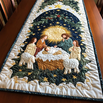 Holy Light Quilted Table Runner VTQ-Myprintsy