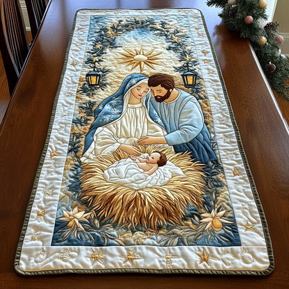 Holy Night Blessing Quilted Table Runner VTQ-Myprintsy