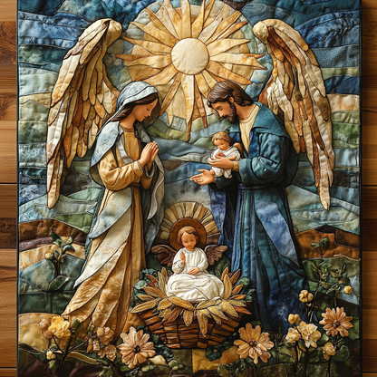 Holy Night Quilted Blanket VTQ-Myprintsy