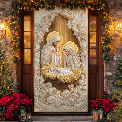 Holy Night Quilted Door Cover VTQ-Myprintsy