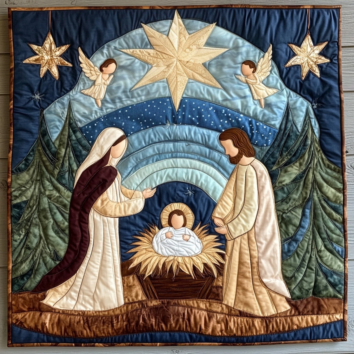 Holy Star Quilted Blanket VTQ-Myprintsy