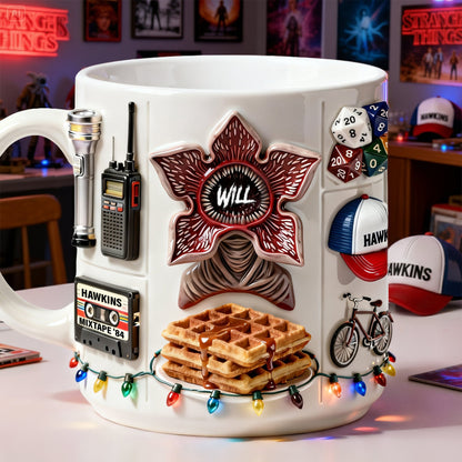 Horror Haunted Derry - Personalized Accent Mug-Myprintsy