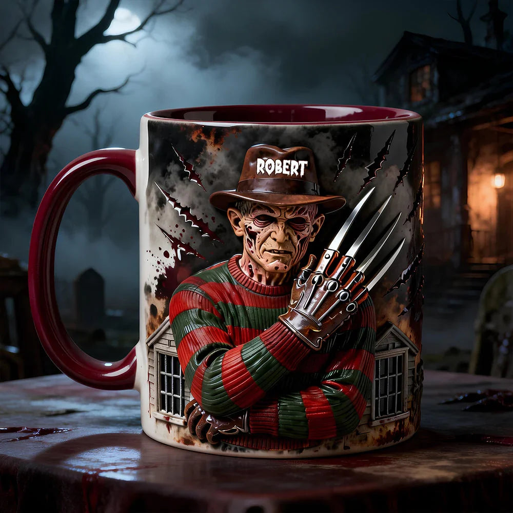 Horror Haunted Derry - Personalized Accent Mug - Gift for Halloween Lovers-Myprintsy