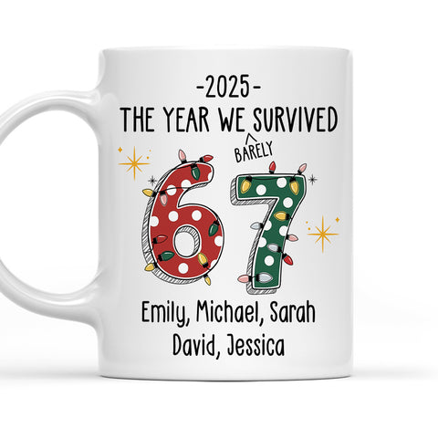 The Year We Survived - Personalized Funny Mug