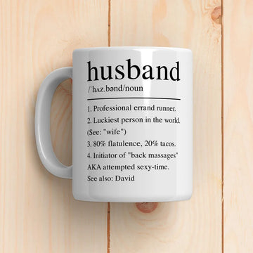 Husband Definition - Personalized Coffee Mug-Myprintsy