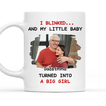 I Blinked And My Little Baby Turned Into A Big Girl - Personalized Photo Mug-Myprintsy