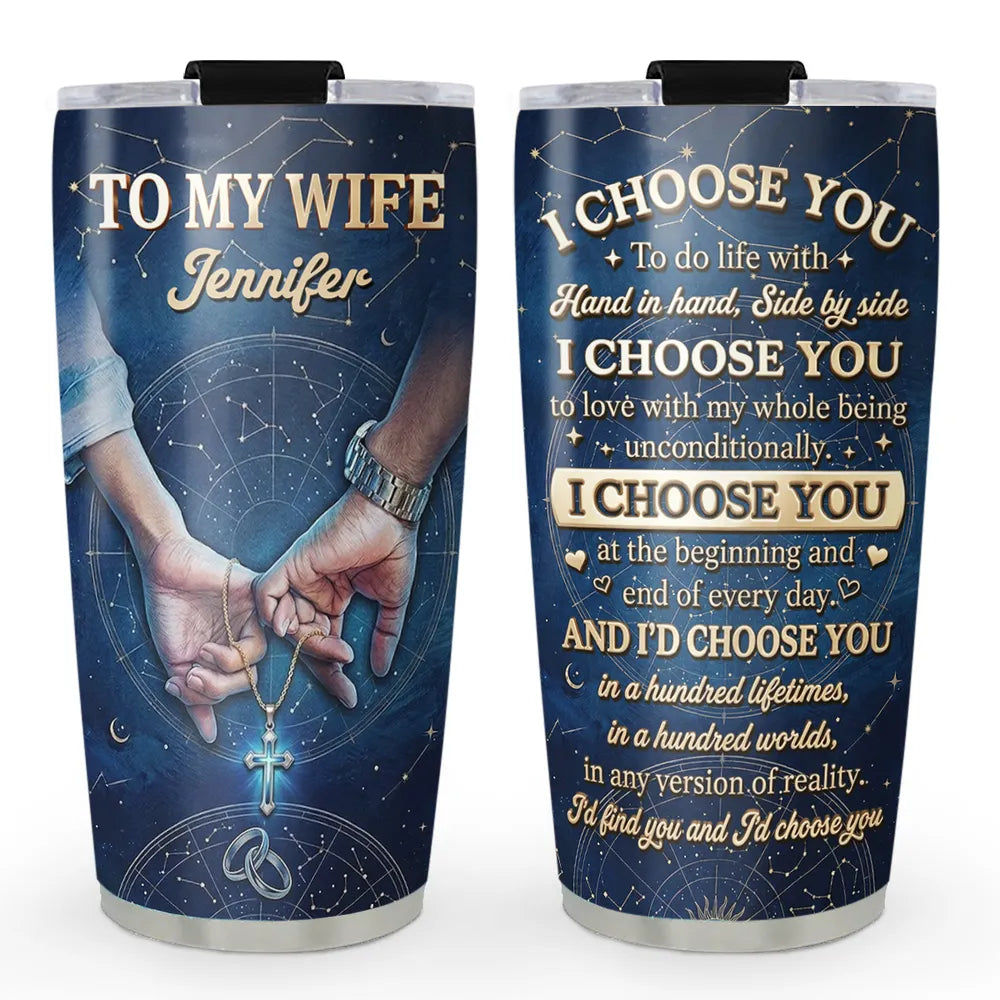 I Choose You - Personalized 3D Effect Tumbler-Myprintsy