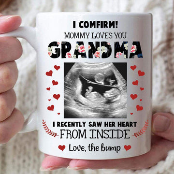 I Confirm My Mummy Loves You Grandma - Personalized Coffee Mug-Myprintsy