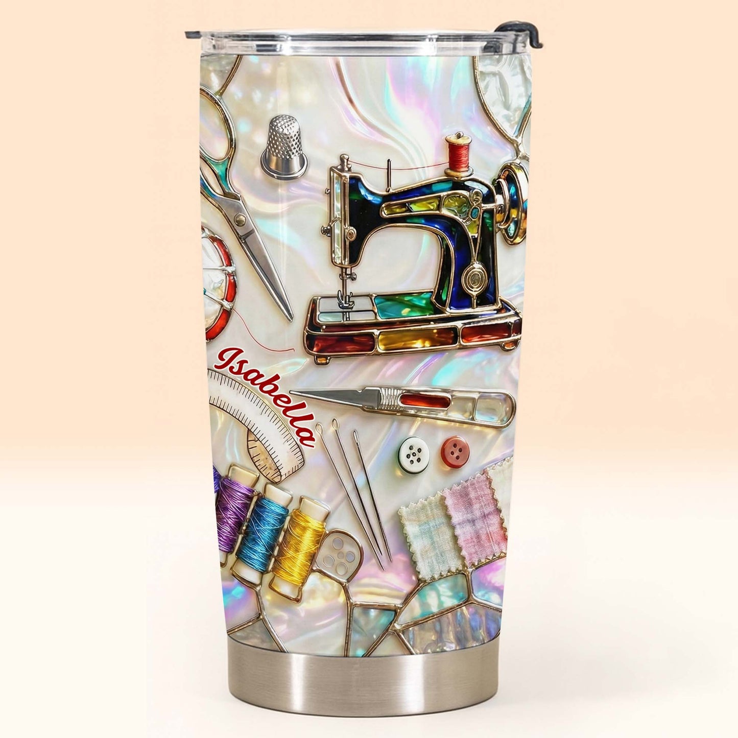 I Don't Hoard Fabric I Just Shop Faster Than I Quilt, Personalized Stainless Steel Tumbler-Myprintsy