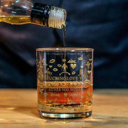 I Fcking Love You - Gift For You And Couples - Personalized Whiskey Glass-Myprintsy