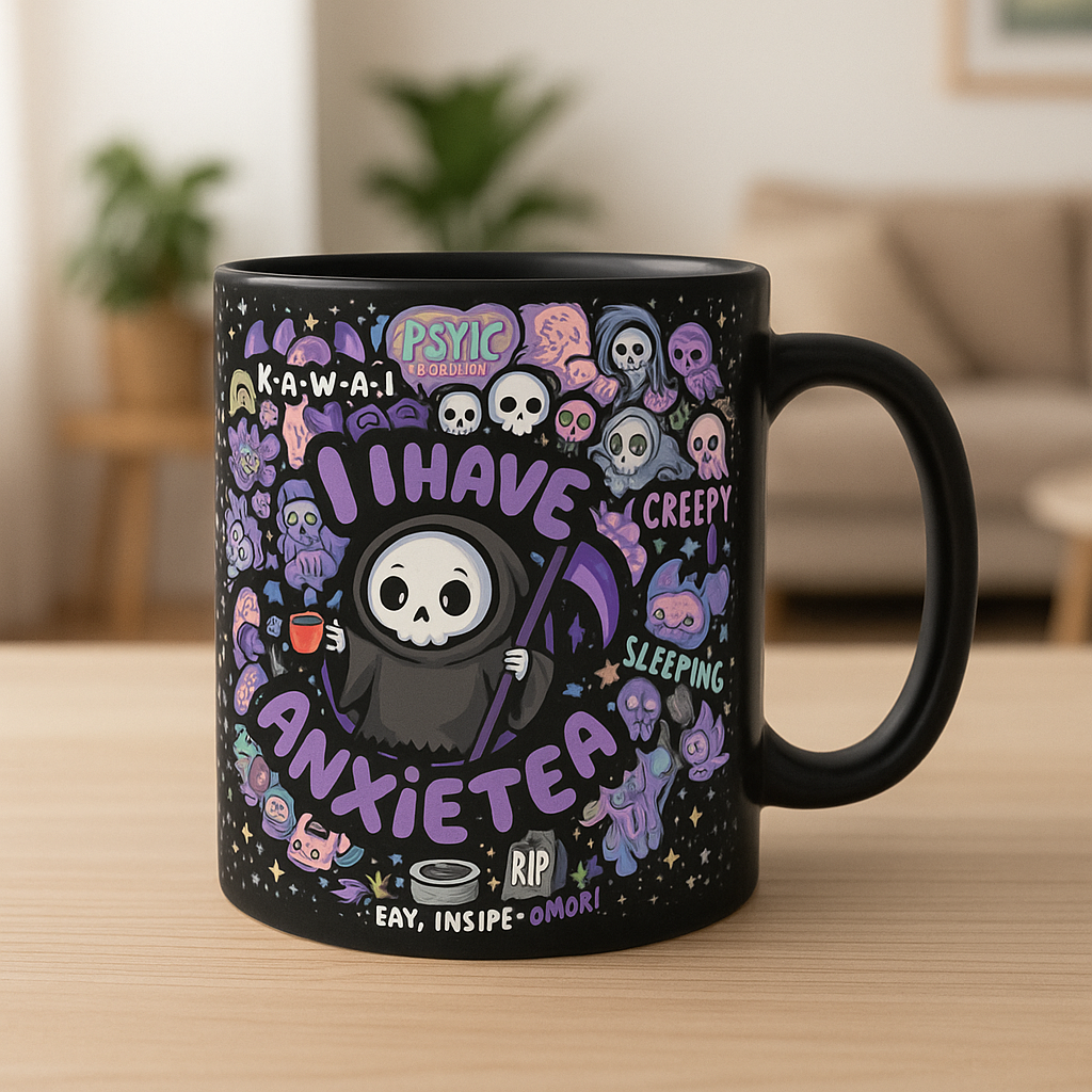 I Have Anxietea - Gift For Halloween, Friends, Favourite Witches - Personalized Mug-Myprintsy
