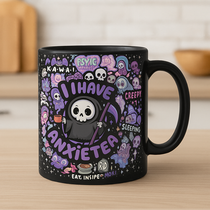 I Have Anxietea - Gift For Halloween, Friends, Favourite Witches - Personalized Mug-Myprintsy