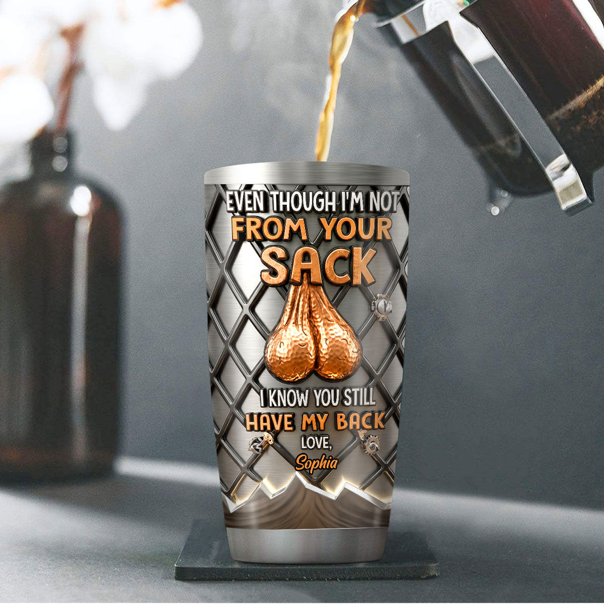 I Know You Still Have My Back - Personalized Stainless Steel Tumbler-Myprintsy