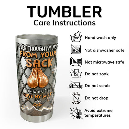 I Know You Still Have My Back - Personalized Stainless Steel Tumbler-Myprintsy