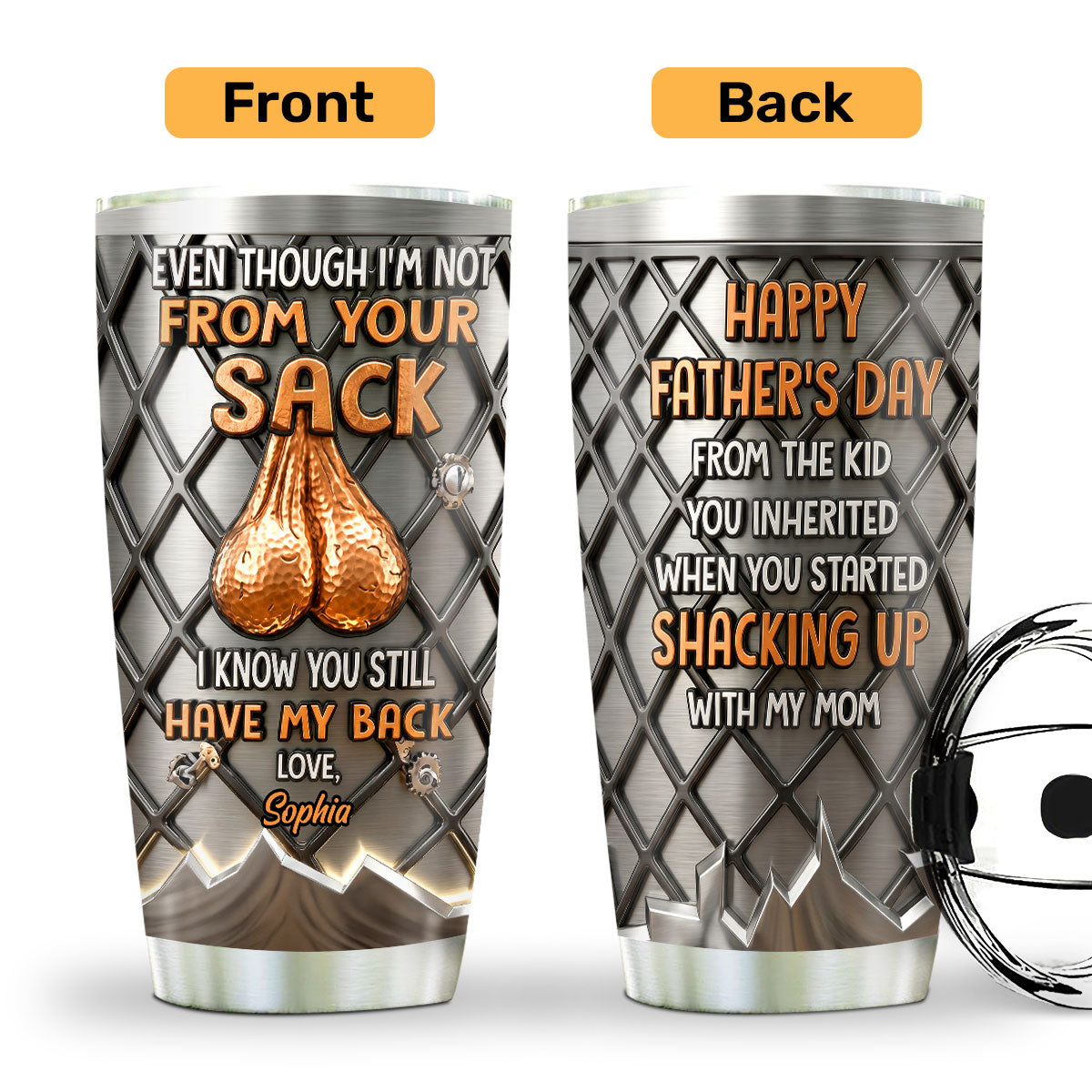I Know You Still Have My Back - Personalized Stainless Steel Tumbler-Myprintsy