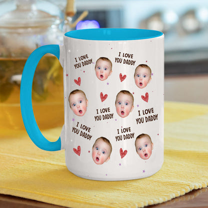I Love You Dad - Personalized Accent Mug-Myprintsy