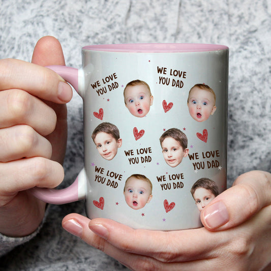 I Love You Dad - Personalized Accent Mug-Myprintsy