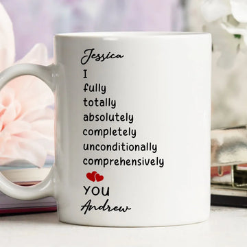 I Love You Unconditionally - Personalized Coffee Mug-Myprintsy