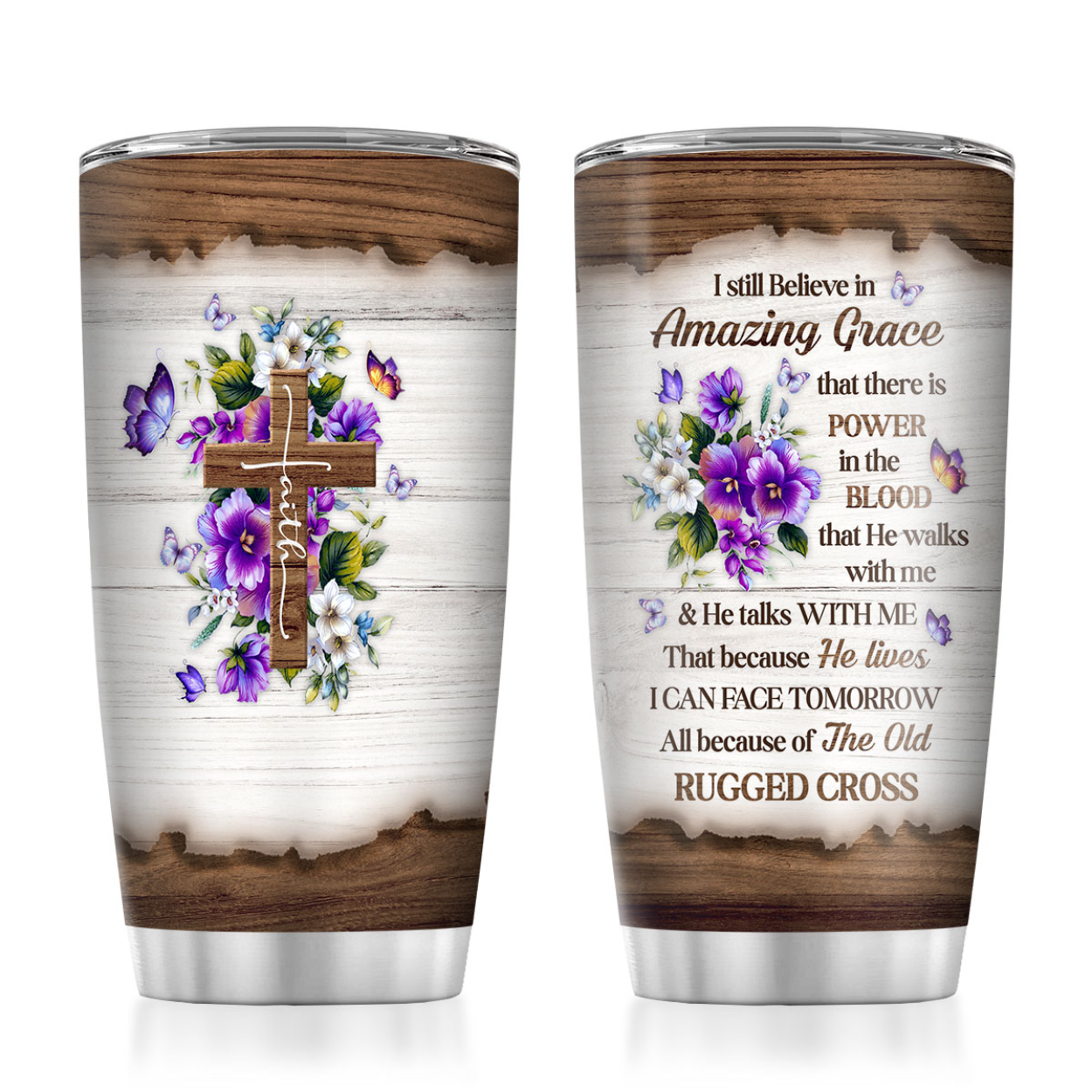 I Still Believe In Amazing Grace - Personalized 20oz Tumbler-Myprintsy