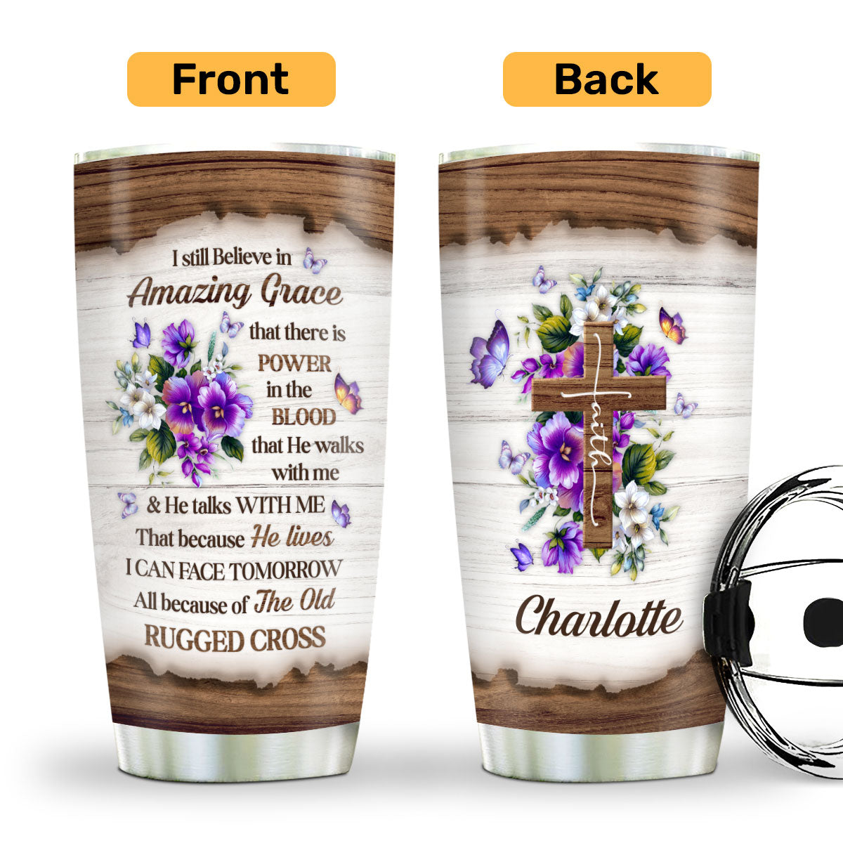 I Still Believe In Amazing Grace - Personalized 20oz Tumbler-Myprintsy