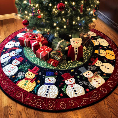 Icy Charm Christmas Quilted Tree Skirt-Myprintsy