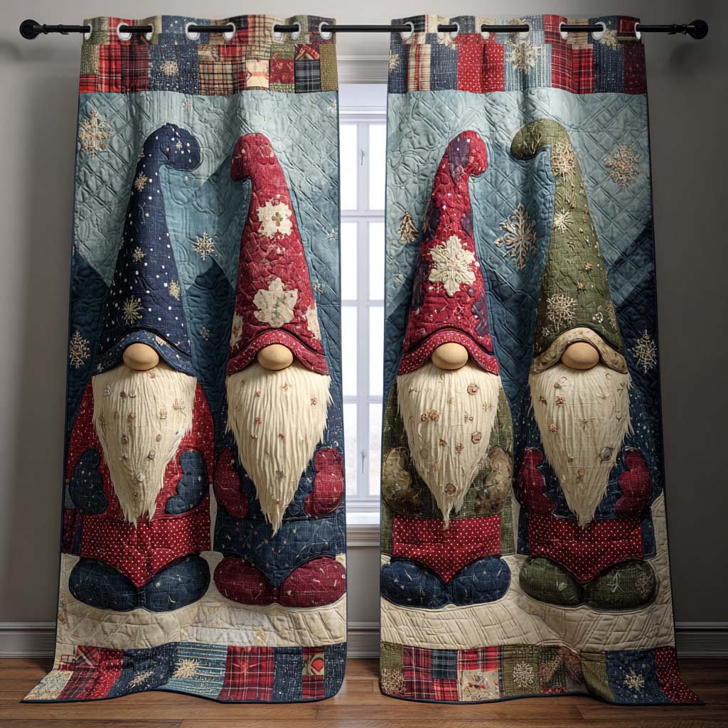 Icy Landscape Quilted Curtains VTQ-Myprintsy