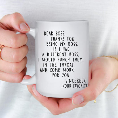 If I Had A Different Boss - Personalized Funny Boss Appreciation Mug-Myprintsy
