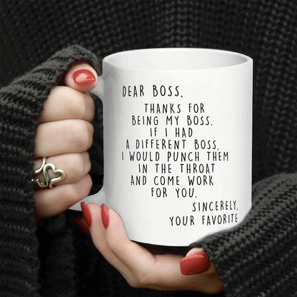If I Had A Different Boss - Personalized Funny Boss Appreciation Mug-Myprintsy