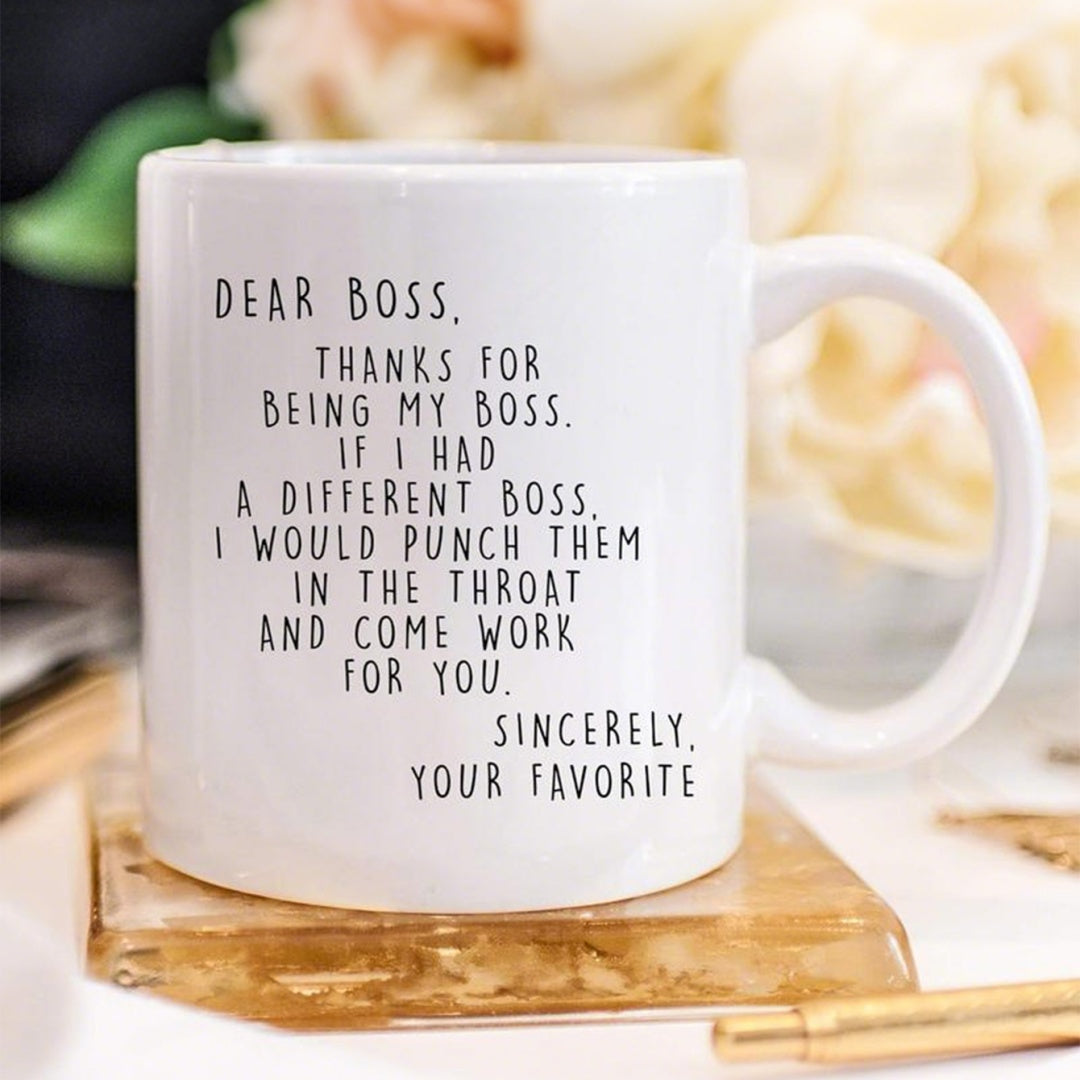 If I Had A Different Boss - Personalized Funny Boss Appreciation Mug-Myprintsy