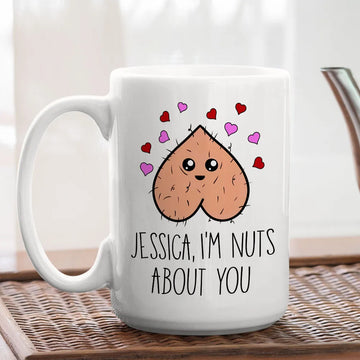 I'm Nut About You - Personalized Coffee Mug-Myprintsy