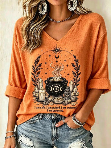 I'm Safe, I'm Guide, I'm Protected - Halloween Witch Shirt-Myprintsy