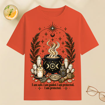 I'm Safe, I'm Guide, I'm Protected - Halloween Witch Shirt-Myprintsy