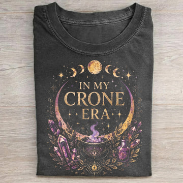 In My Crone Era Witchy Gothic Botanical - Halloween Shirt-Myprintsy