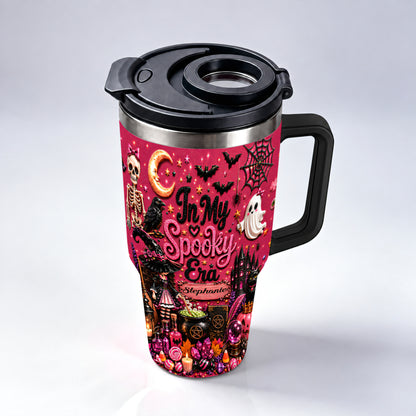 In My Spooky Era - Personalized Pink Halloween 40oz Tumbler With Straw TEST-Myprintsy