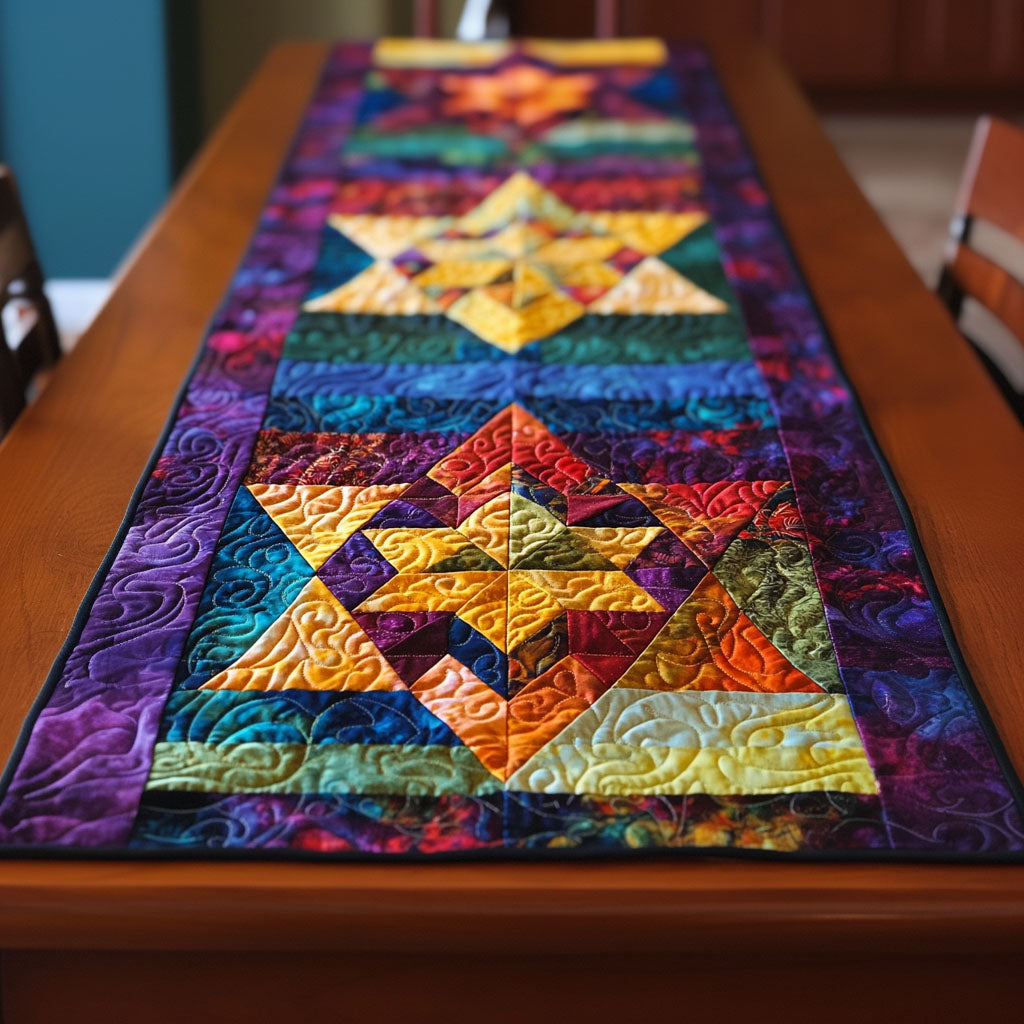 Infinite Starscape Quilted Table Runner VTQ-Myprintsy