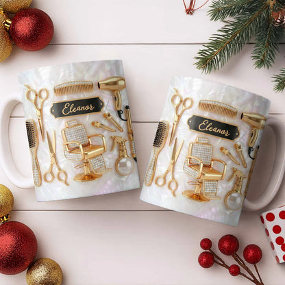 Master of Style - Personalized Coffee Mug - Gift for Hairstylist Lovers