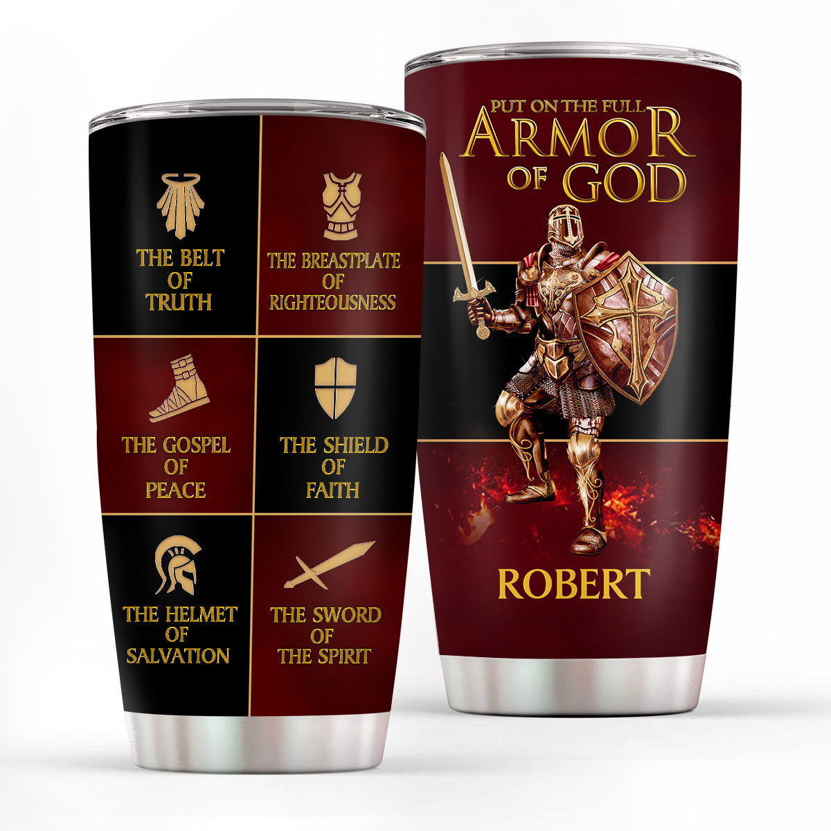 Jesuspirit, The Gospel of Peace - Personalized Stainless Steel Tumbler-Myprintsy