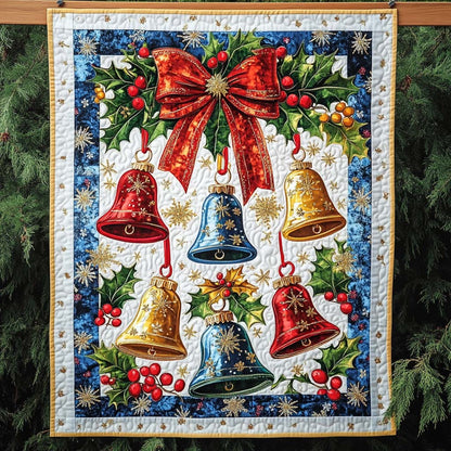 Jingle Bells Cheer Quilted Blanket VTQ-Myprintsy