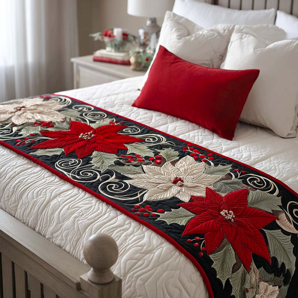 Jingle Glow Quilted Bed Runner VTQ-Myprintsy