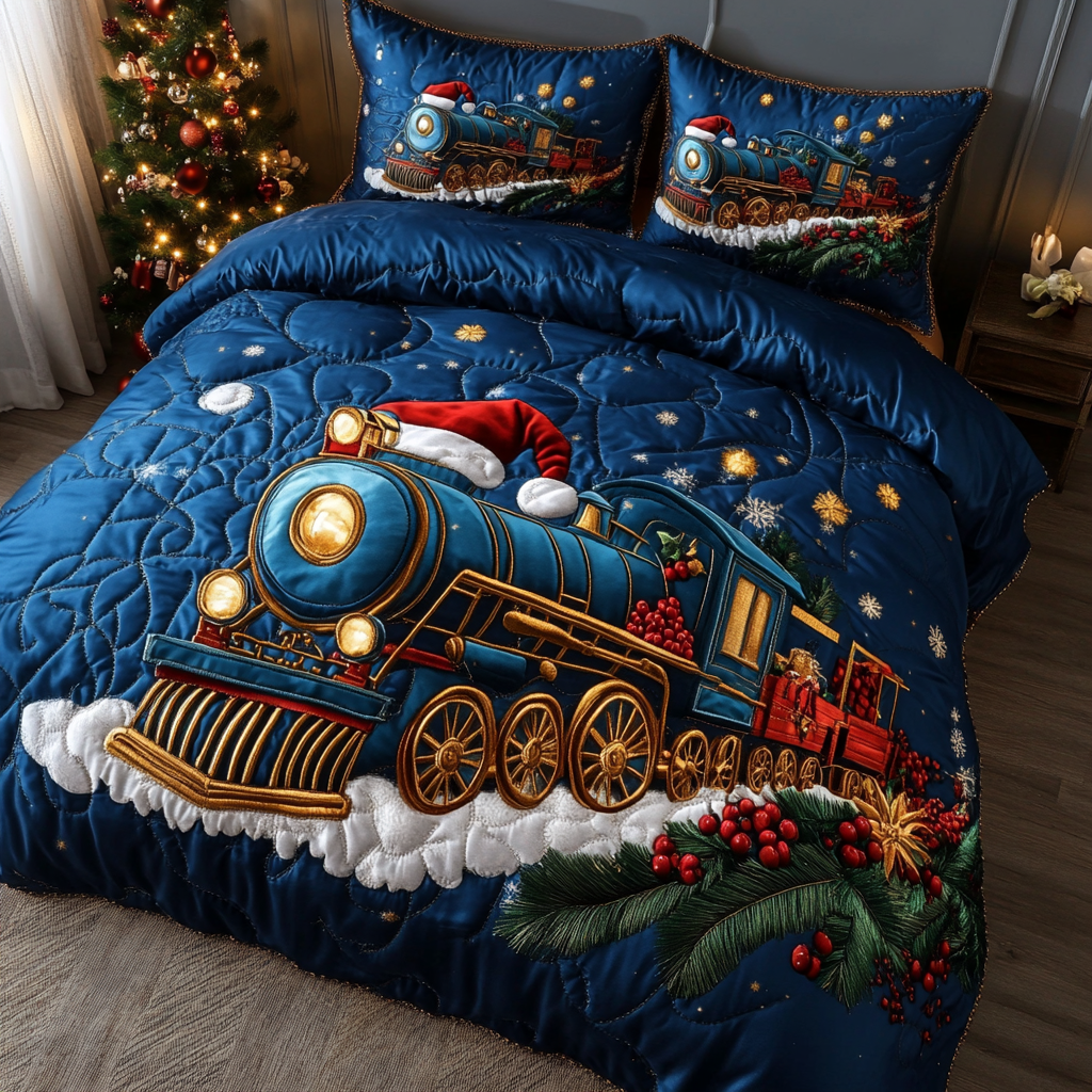 Jolly Express -Piece Quilted Bedding Set VTQ-Myprintsy