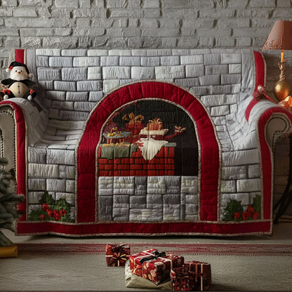 Jolly Fireplace Quilted Sofa Cover VTQ-Myprintsy