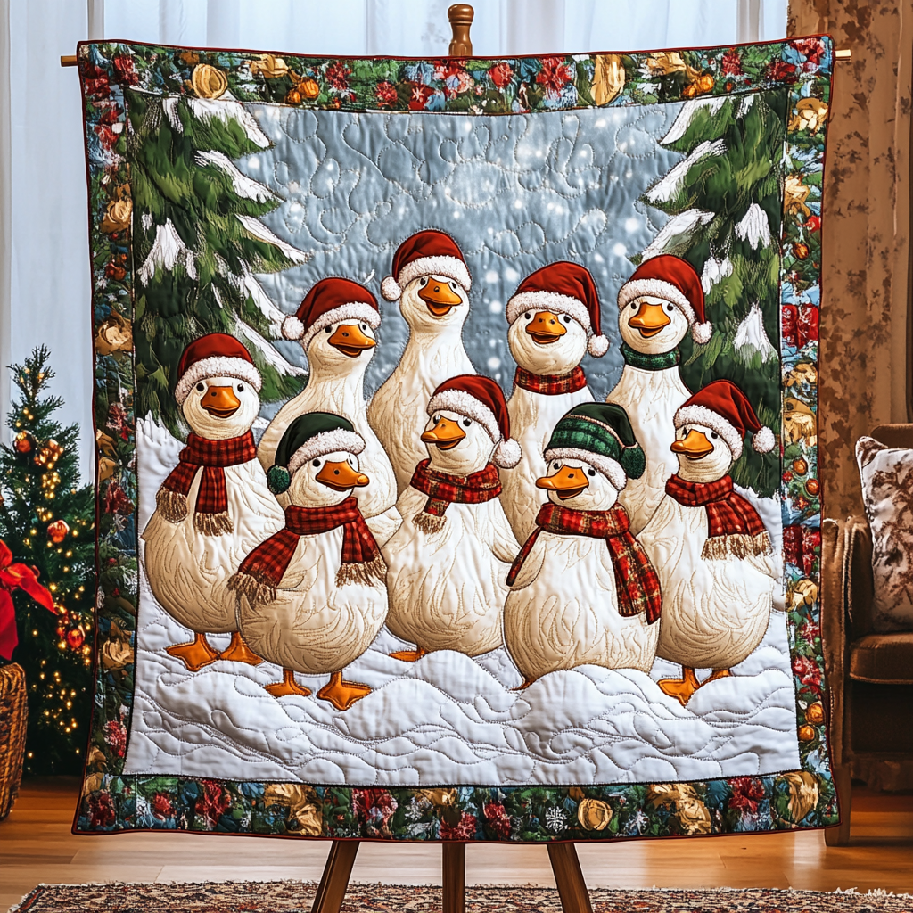 Jolly Flock Quilted Blanket VH VTQ-Myprintsy