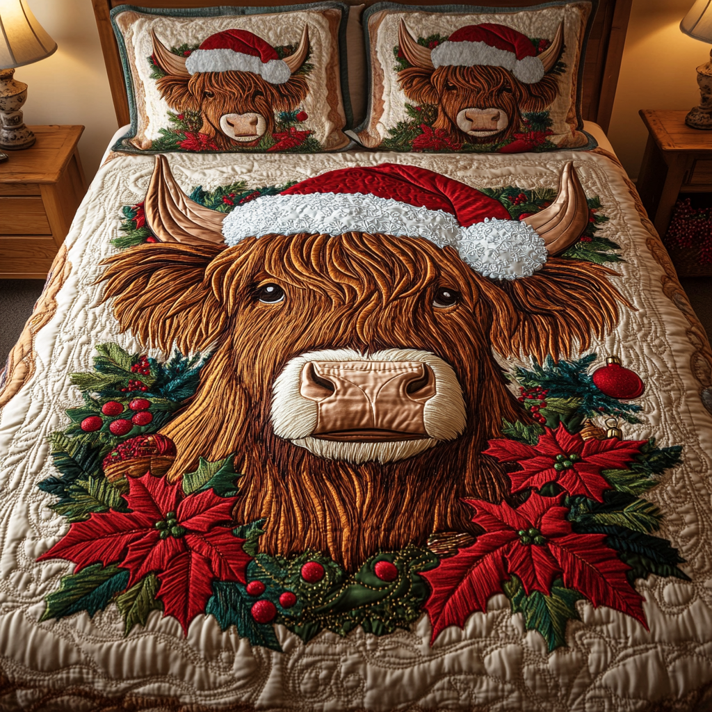 Jolly Highlander -Piece Quilted Bedding Set VH VTQ-Myprintsy