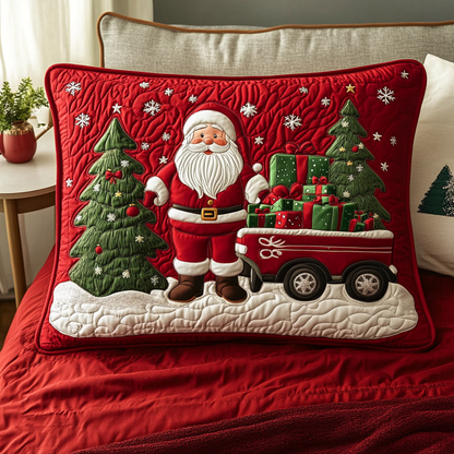 Jolly Holiday Express Quilted Bedding Pillow Case VTQ-Myprintsy